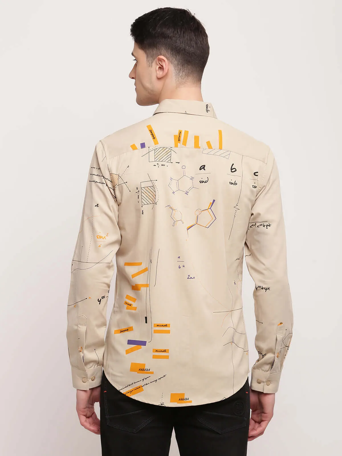 Camla Beige Shirt For Men