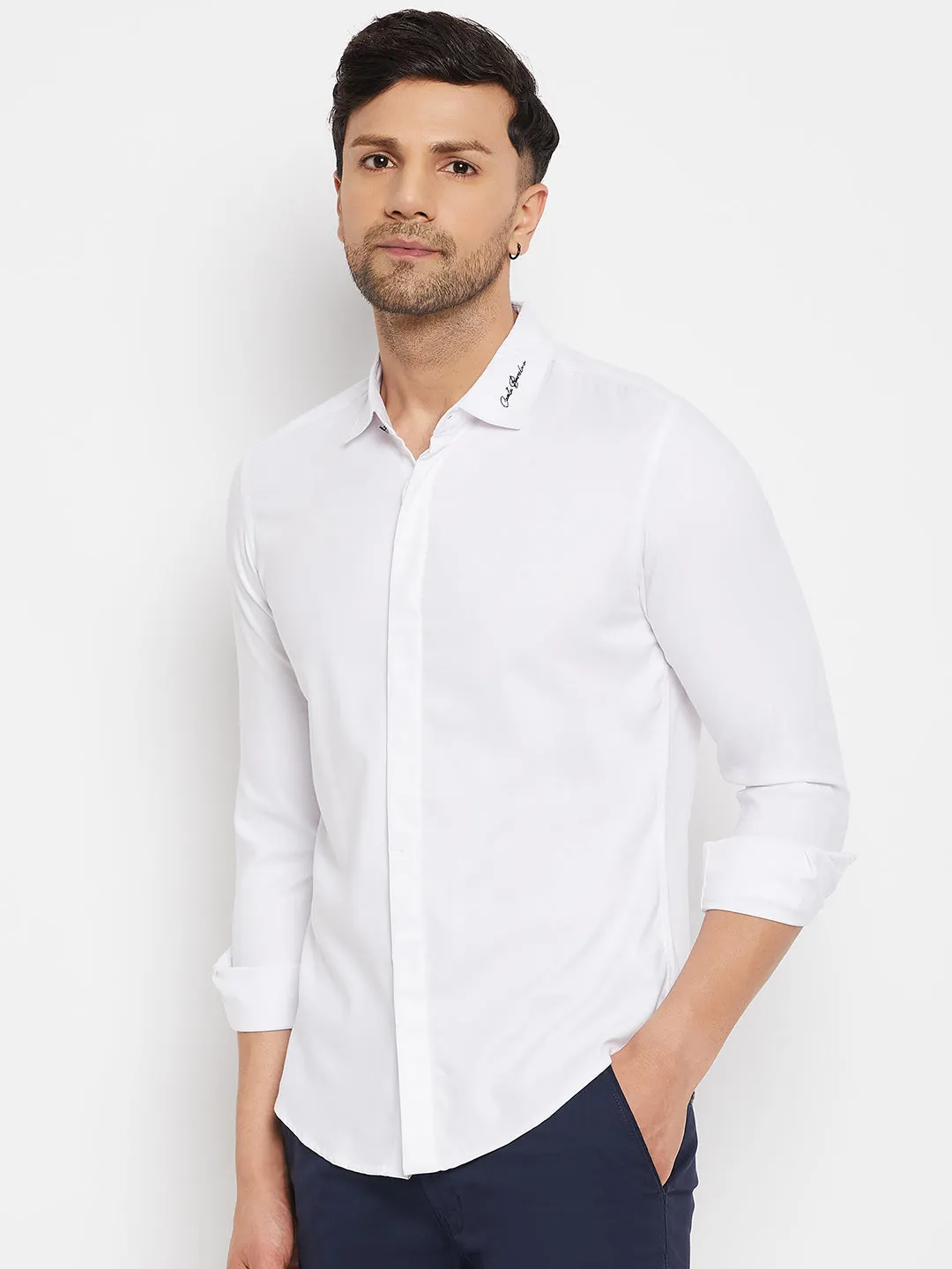 Camla White Shirts For Men