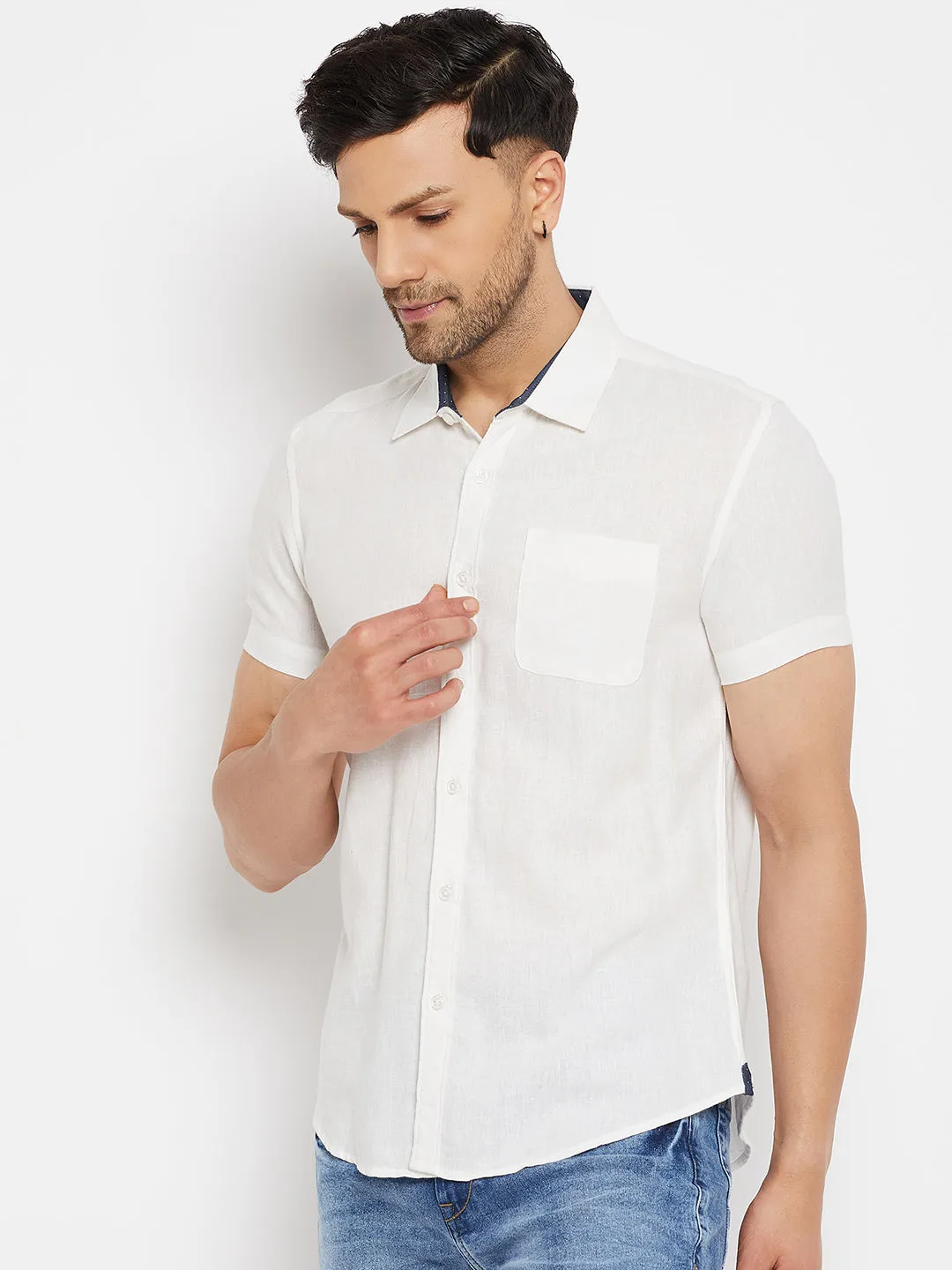 Camla White Shirts For Men