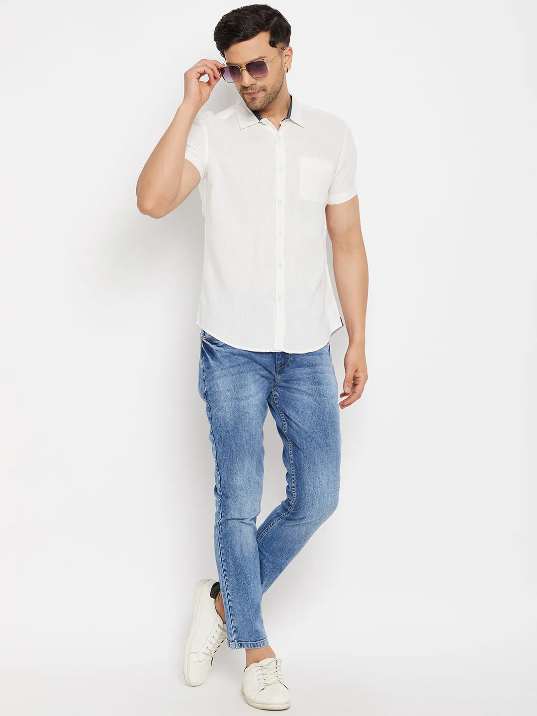 Camla White Shirts For Men