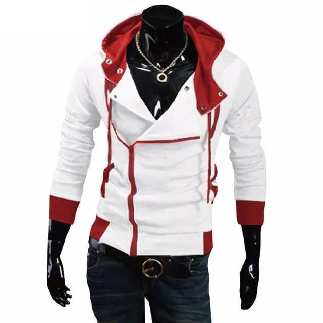 Cardigan Hoodie Men Fashion Sportswear Long Sleeve Slim Tracksuit Jacket