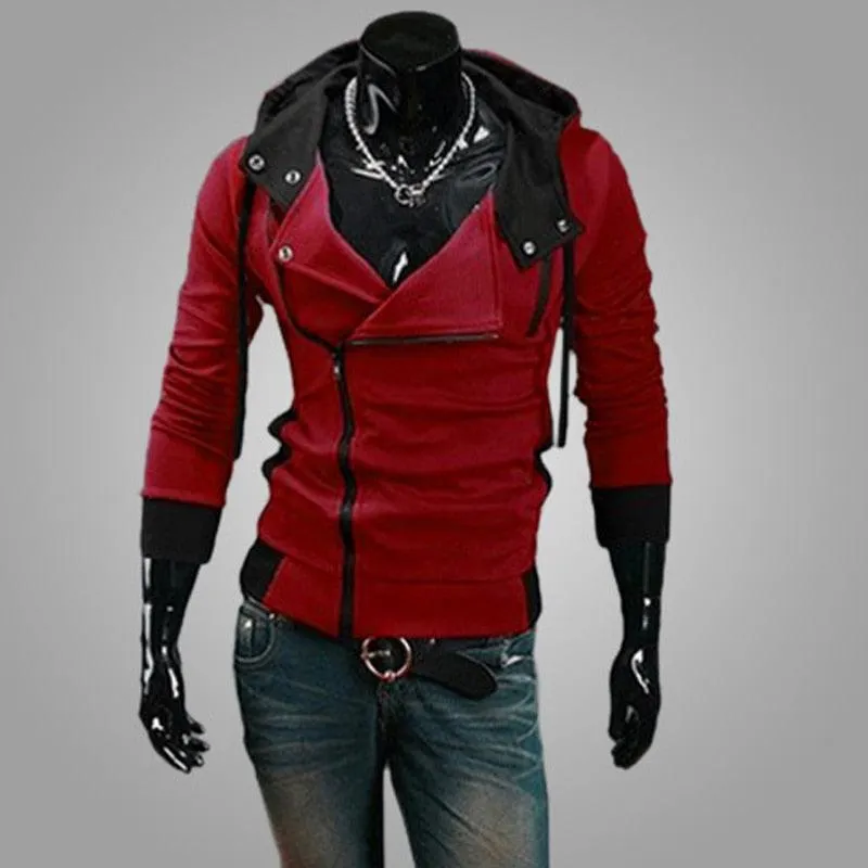 Cardigan Hoodie Men Fashion Sportswear Long Sleeve Slim Tracksuit Jacket