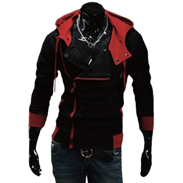 Cardigan Hoodie Men Fashion Sportswear Long Sleeve Slim Tracksuit Jacket