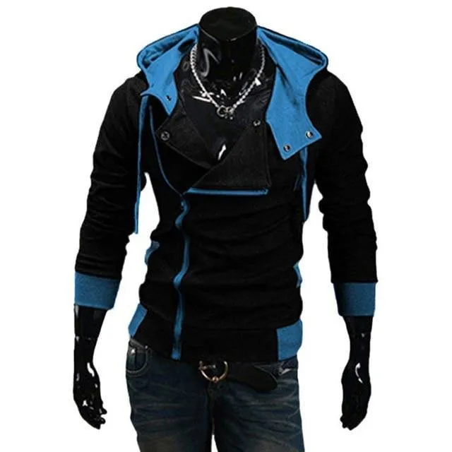 Cardigan Hoodie Men Fashion Sportswear Long Sleeve Slim Tracksuit Jacket