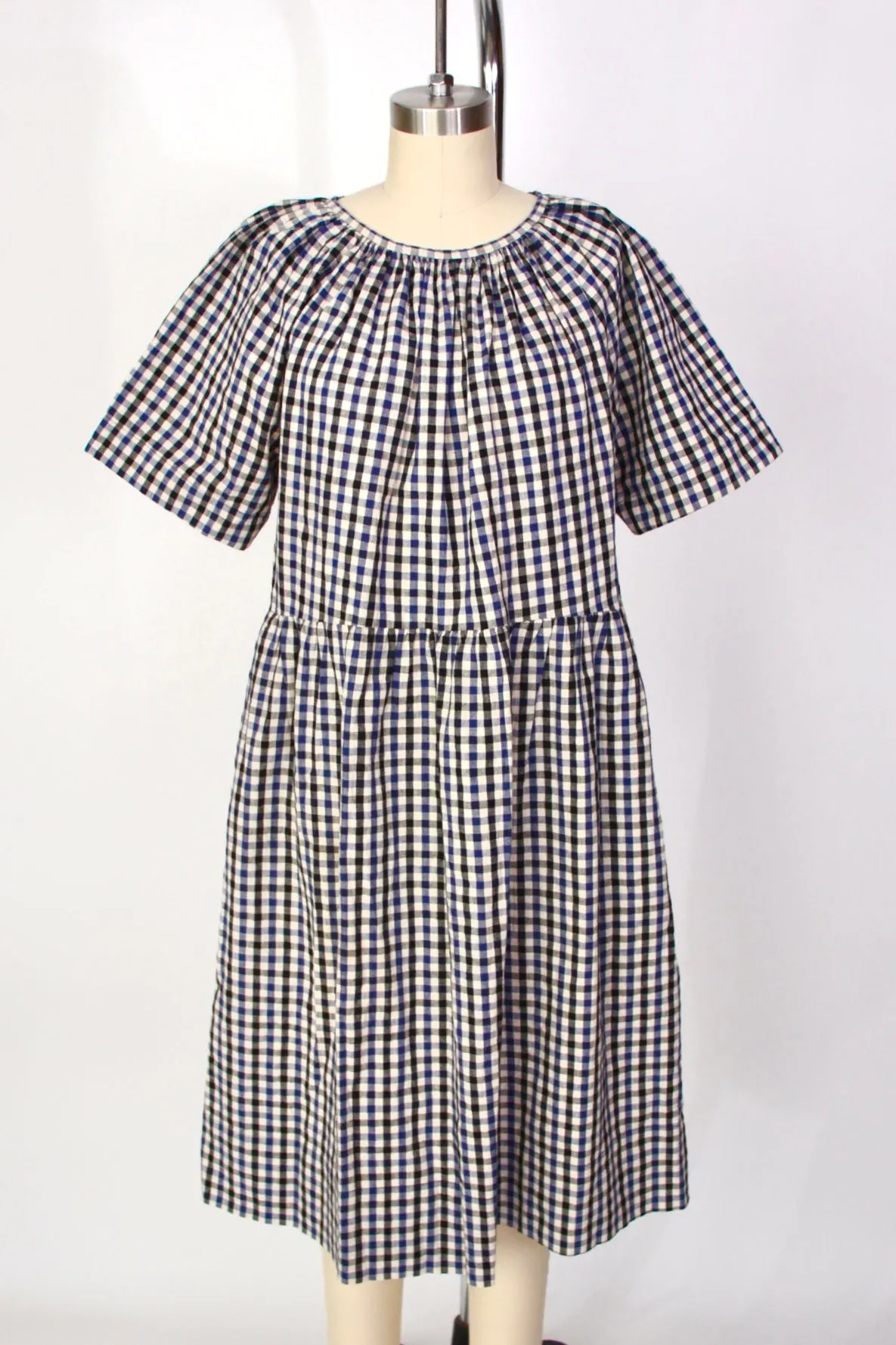 Caron Callahan Gingham Midi Dress