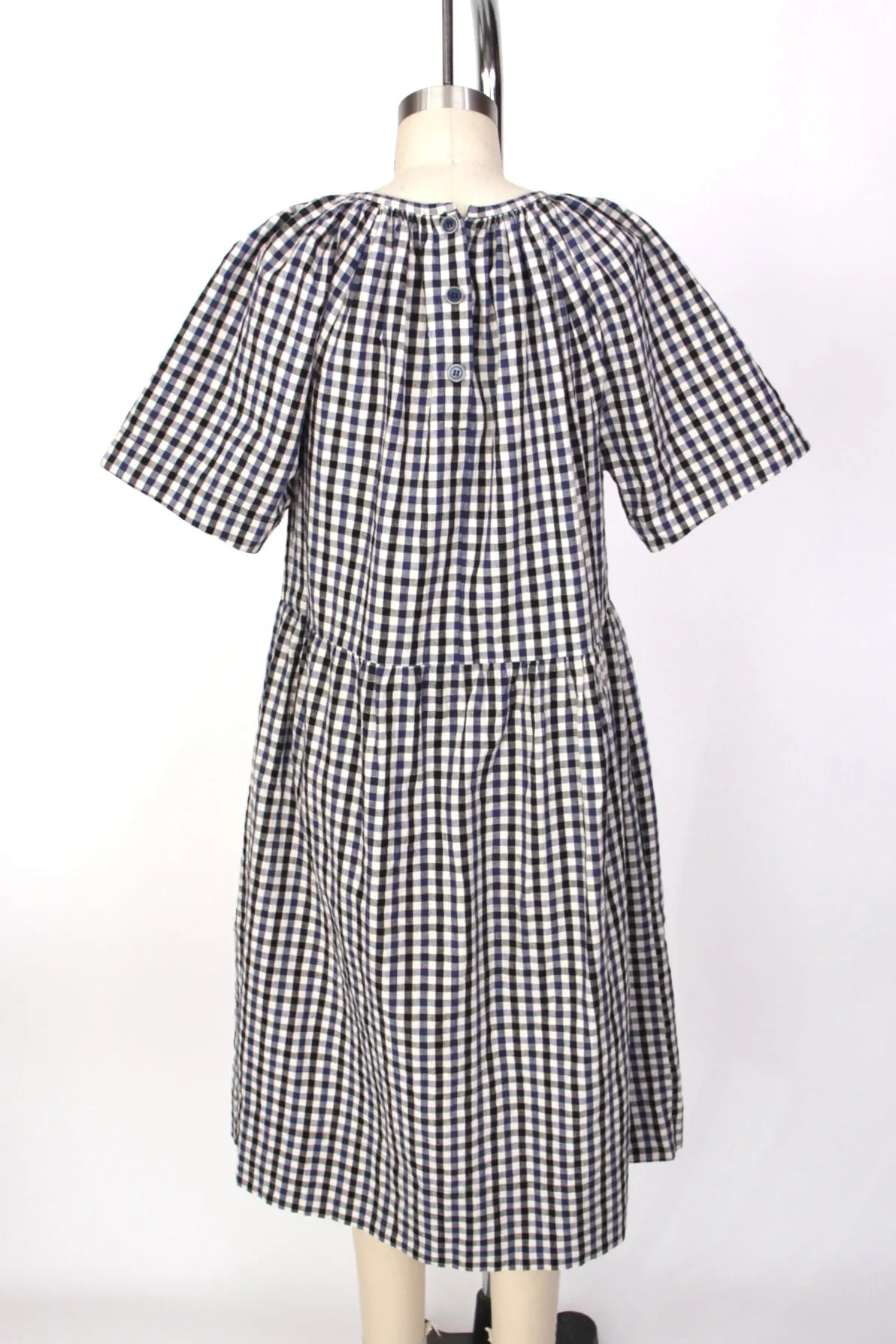Caron Callahan Gingham Midi Dress