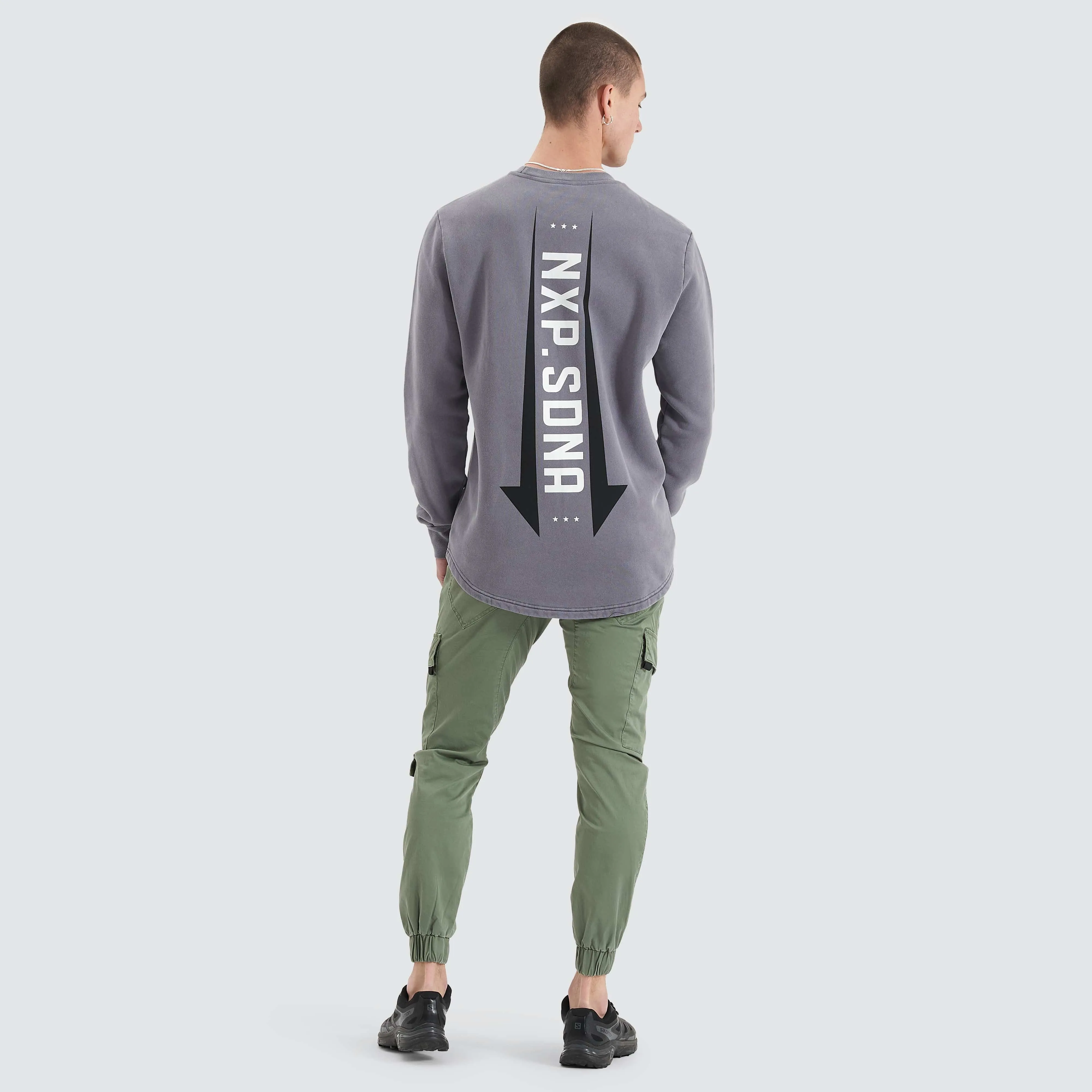 Chambers Dual Curved Sweater Pigment Steel Grey