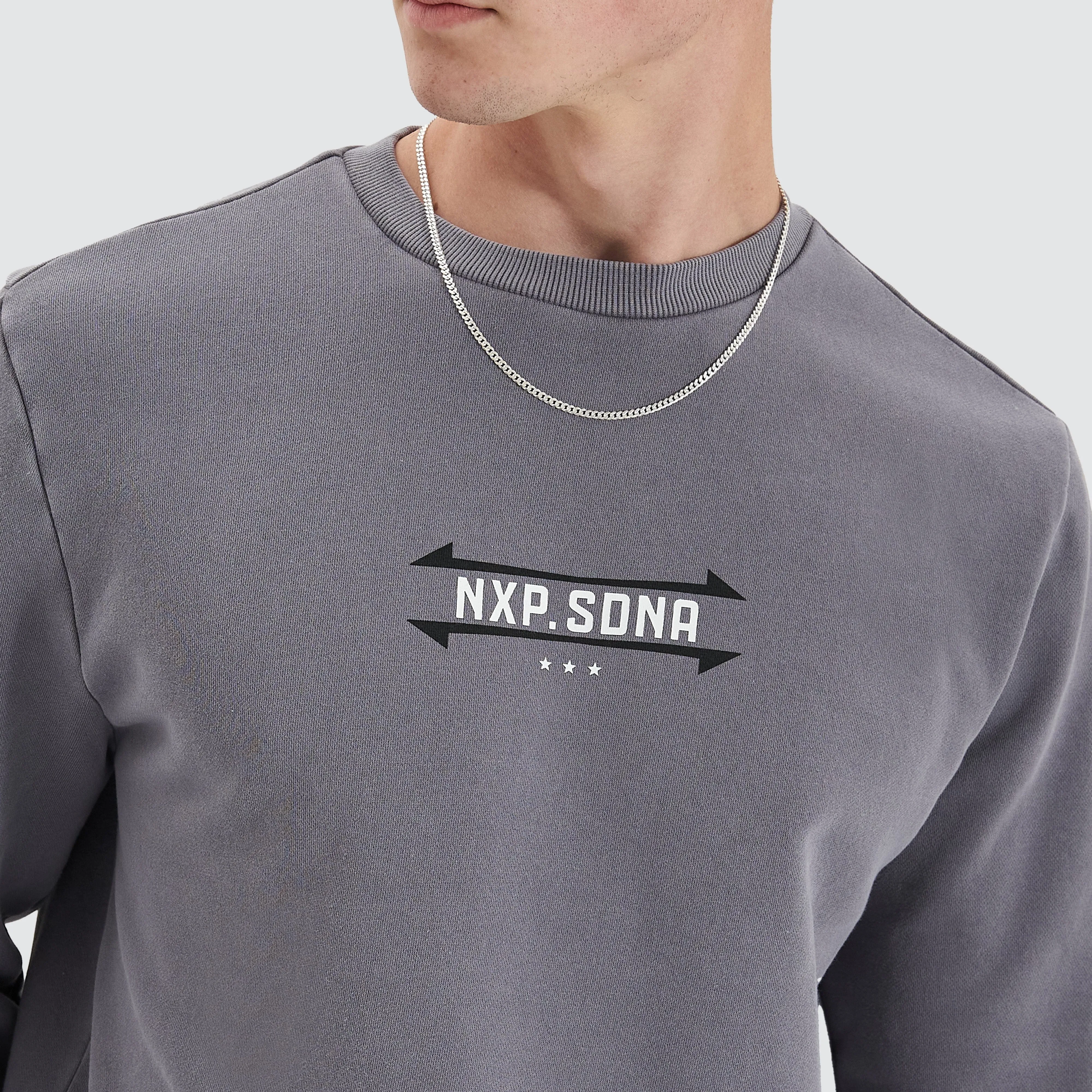 Chambers Dual Curved Sweater Pigment Steel Grey