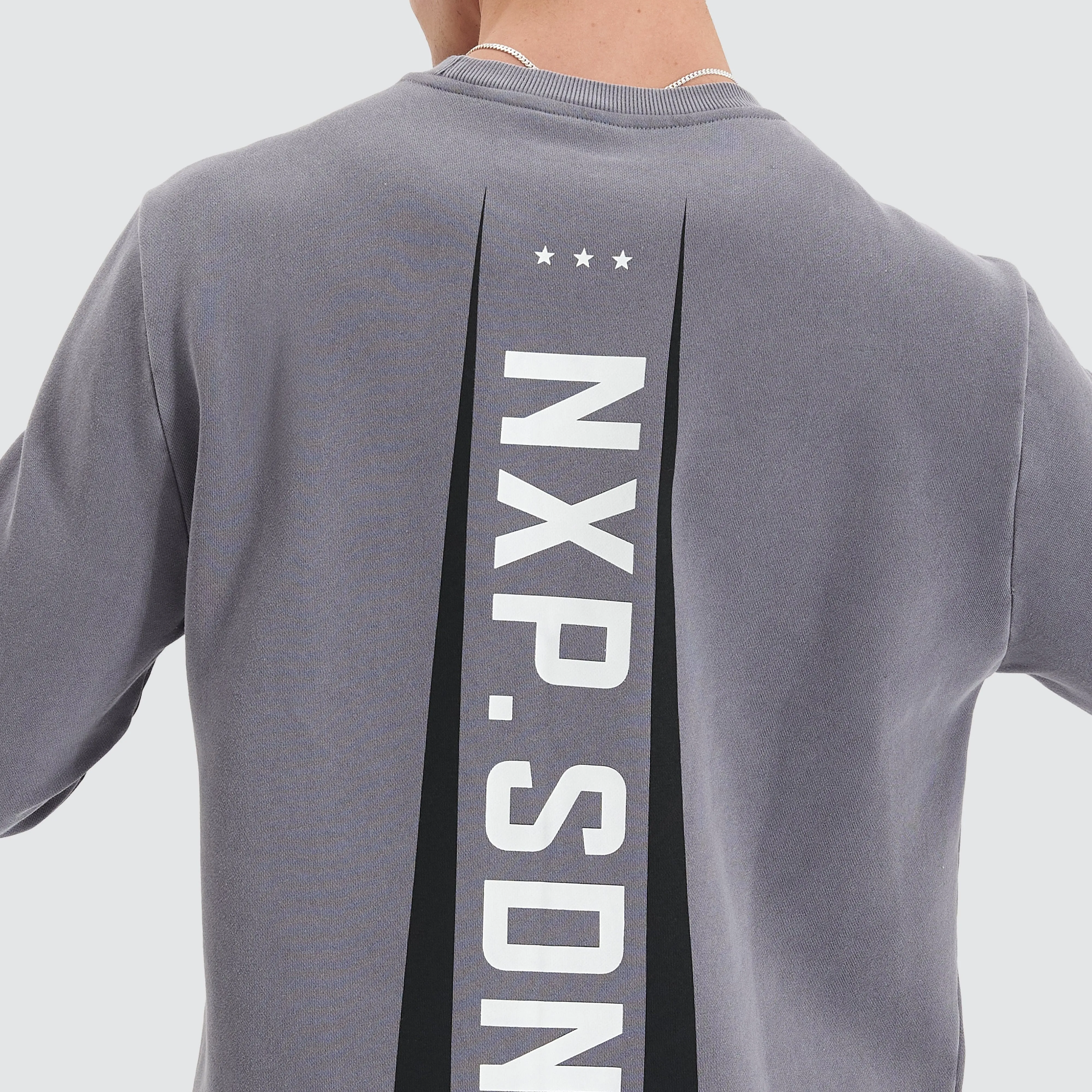 Chambers Dual Curved Sweater Pigment Steel Grey
