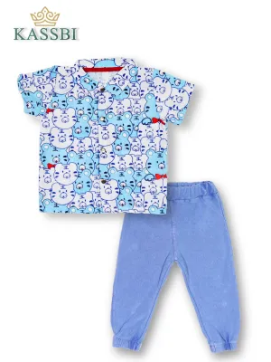 Chemise a manche courte   pantalon en coton