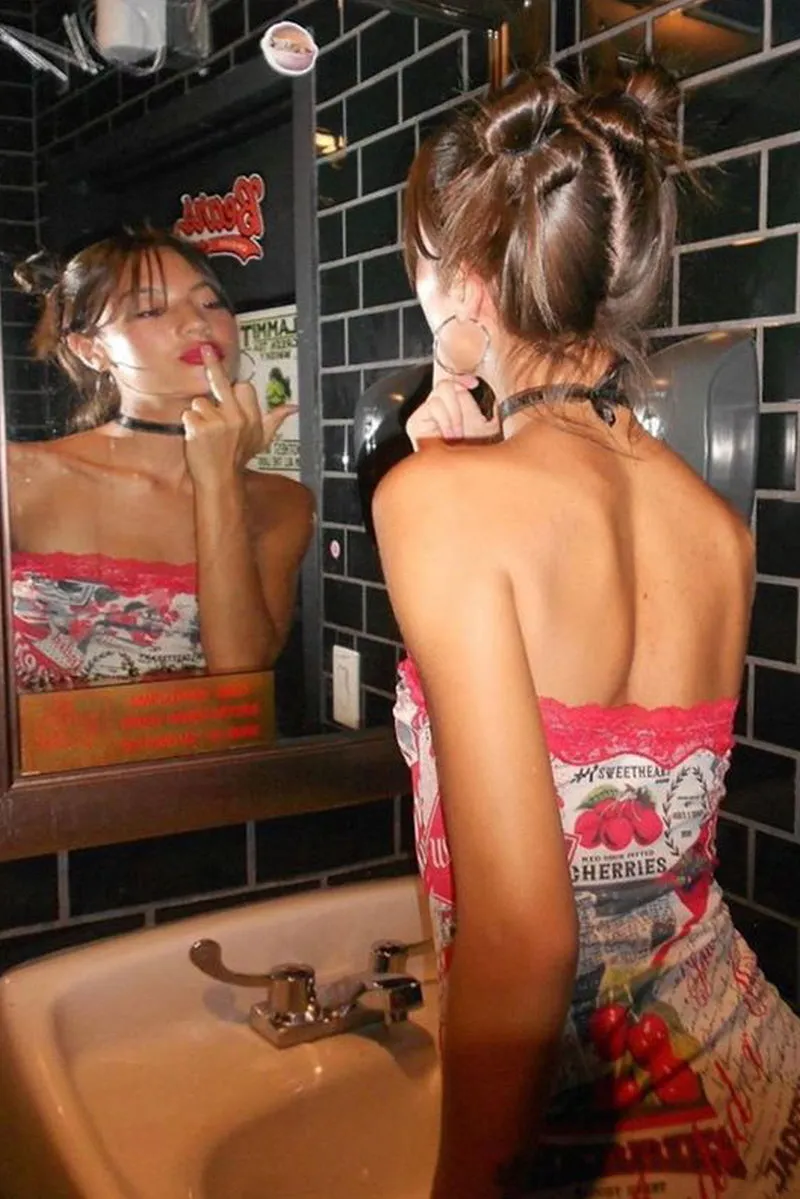 Cherry Bomb Lace Mini Dress