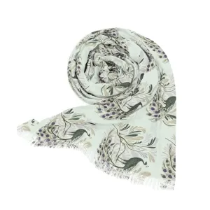Chic Peacock Print Scarf Revamps your Look