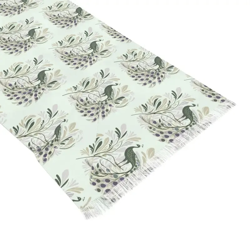 Chic Peacock Print Scarf Revamps your Look
