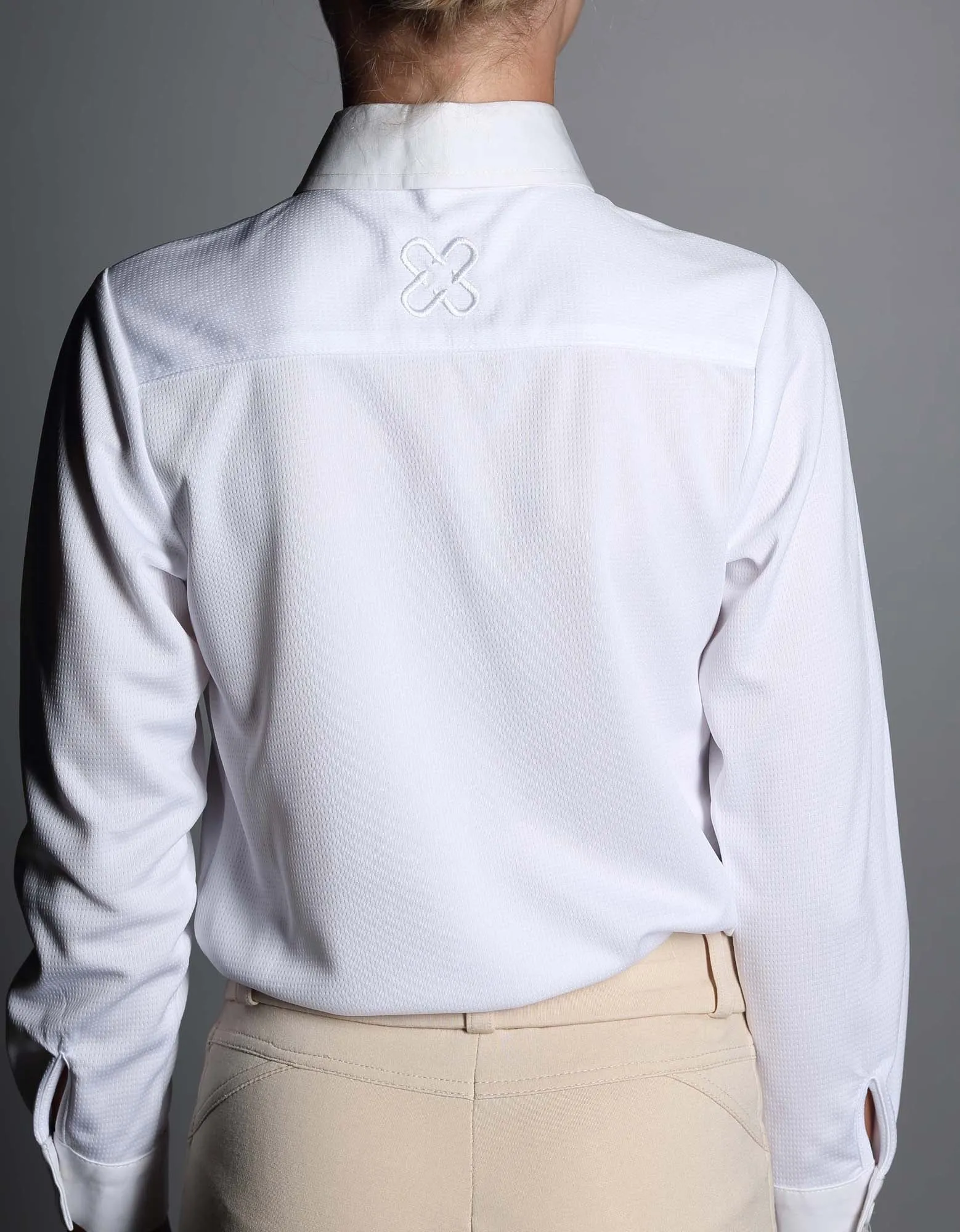 Childs UNISEX Pony Club White Collared Show Shirt