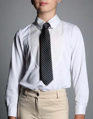 Childs UNISEX Pony Club White Collared Show Shirt