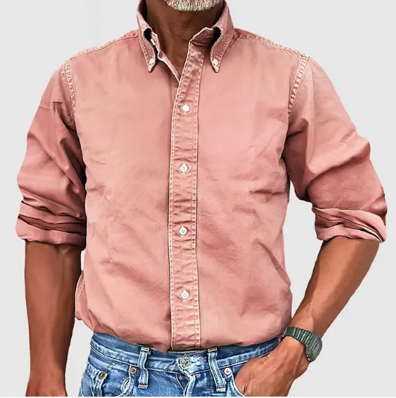 CHRIS - COTTON LONG SLEEVE POLO SHIRT