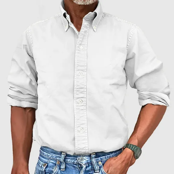 CHRIS - COTTON LONG SLEEVE POLO SHIRT