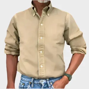 CHRIS - COTTON LONG SLEEVE POLO SHIRT