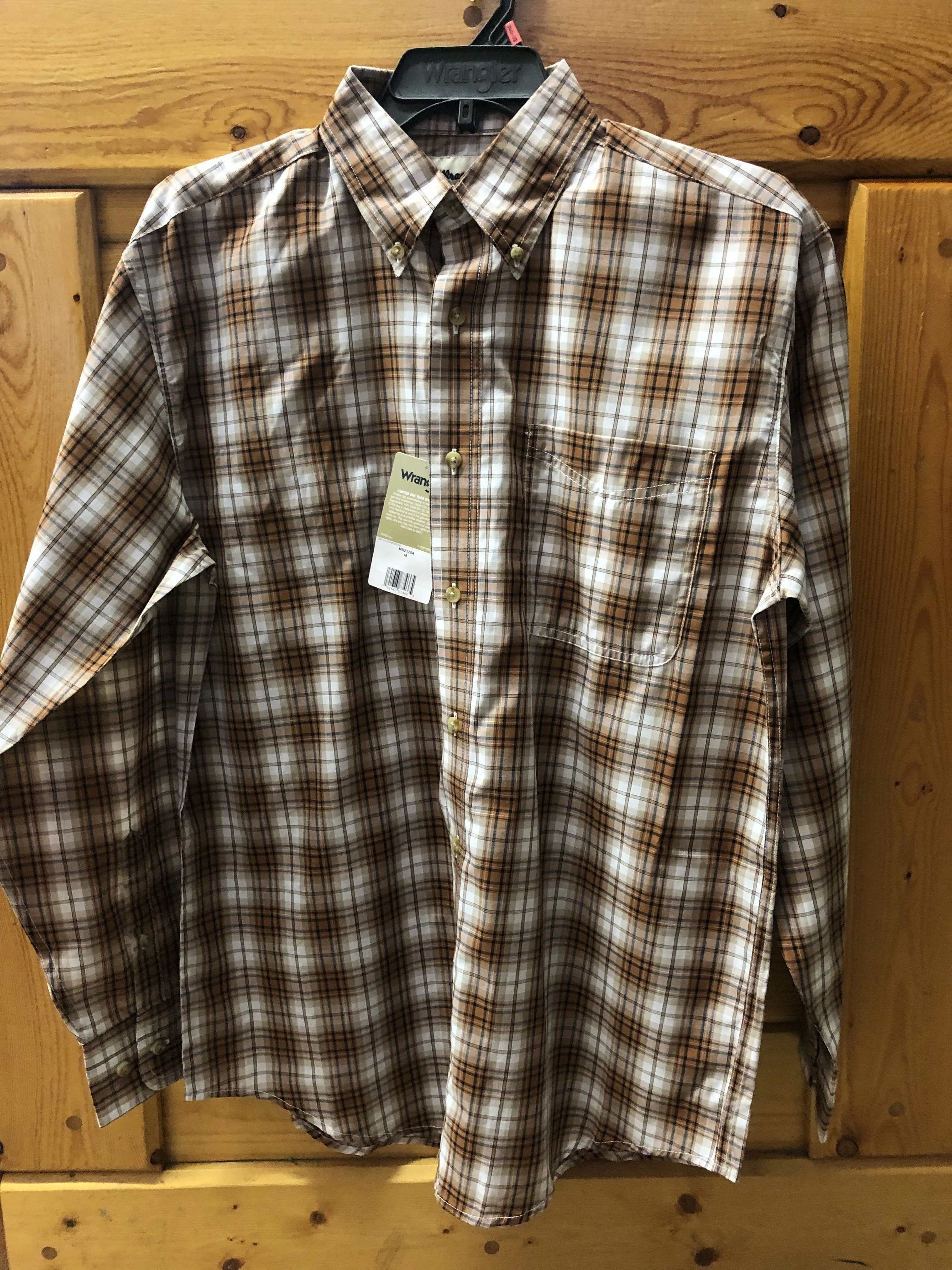 CLMR2125A-XL-4 Colors Wrangler Shirt L/S Plaid "Riata"