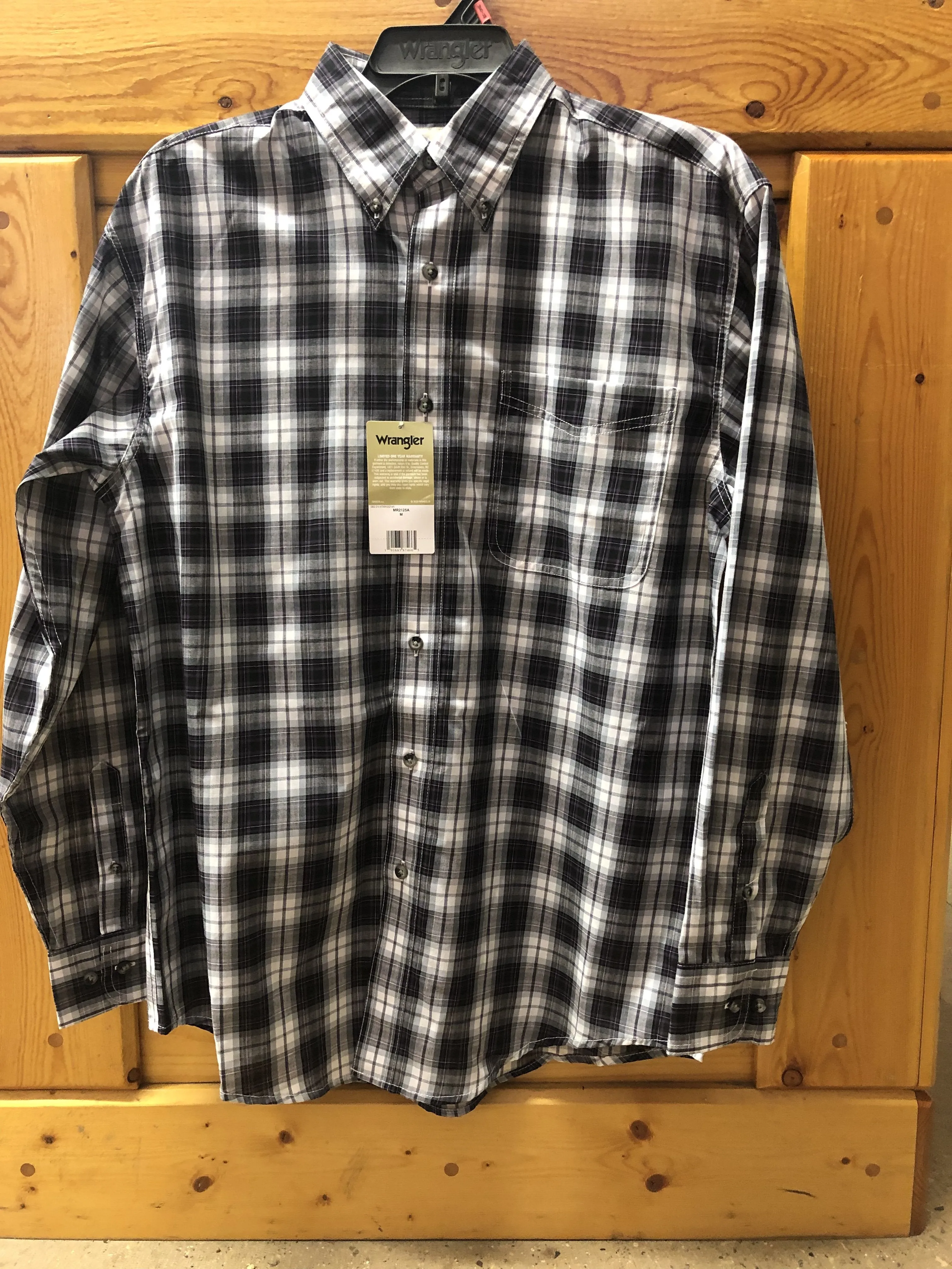 CLMR2125A-XL-4 Colors Wrangler Shirt L/S Plaid "Riata"