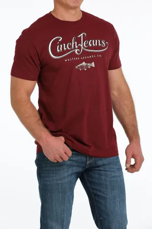 CLMTT1690552 T-Shirt - Fish - Burgandy