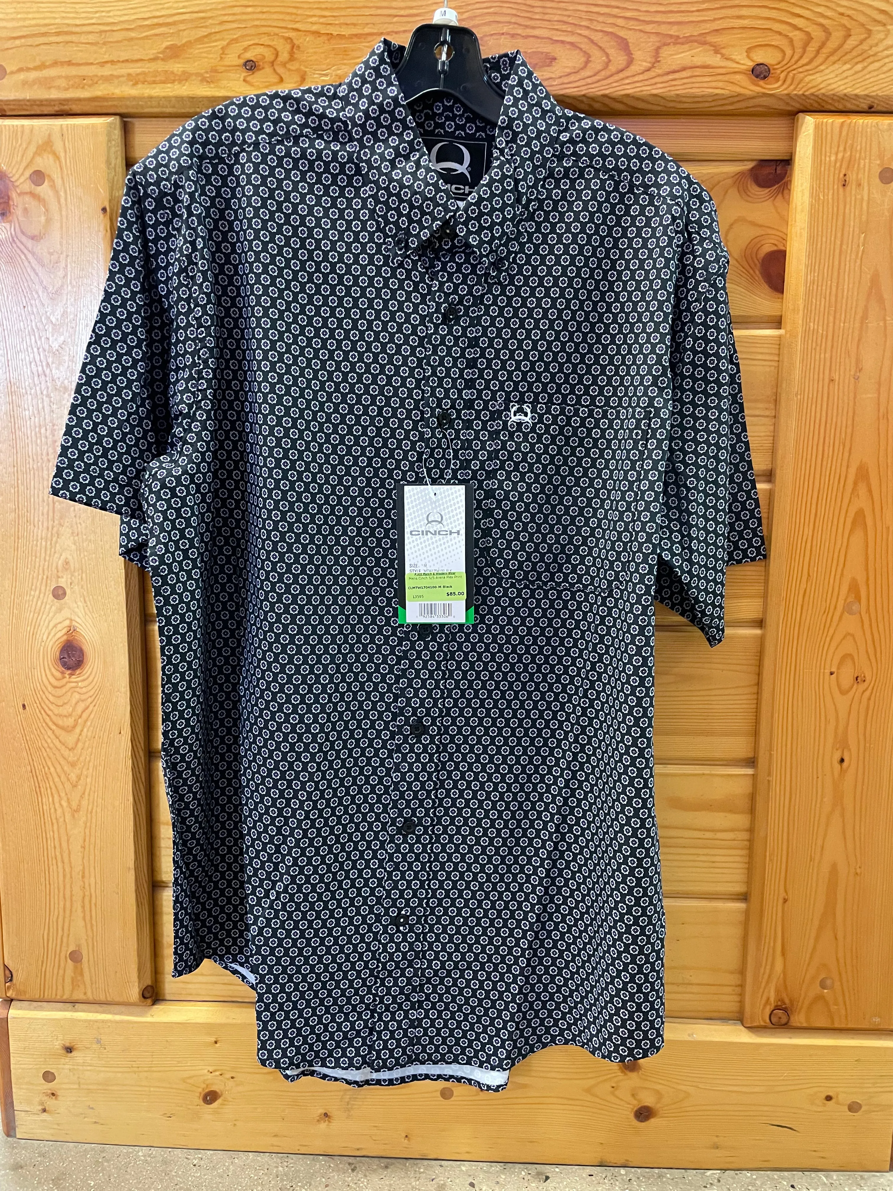 CLMTW1704100 Mens Cinch S/S Arena Flex Print