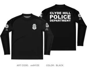 Clyde Hill Police Department Store 1 Core Men's LS Performance Tee - mdHYZE