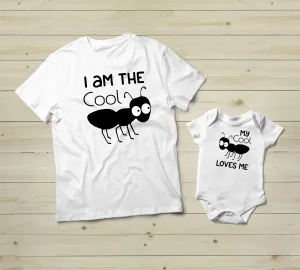 Cool Aunt Shirt Niece Nephew Pun Ant Matching Shirts