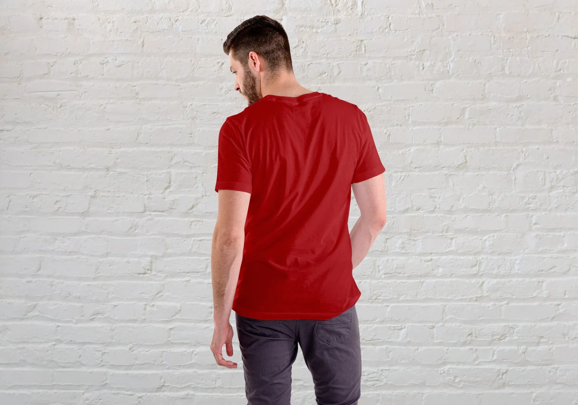 Cool Smiley Red Regular Fit Men’s T-Shirt