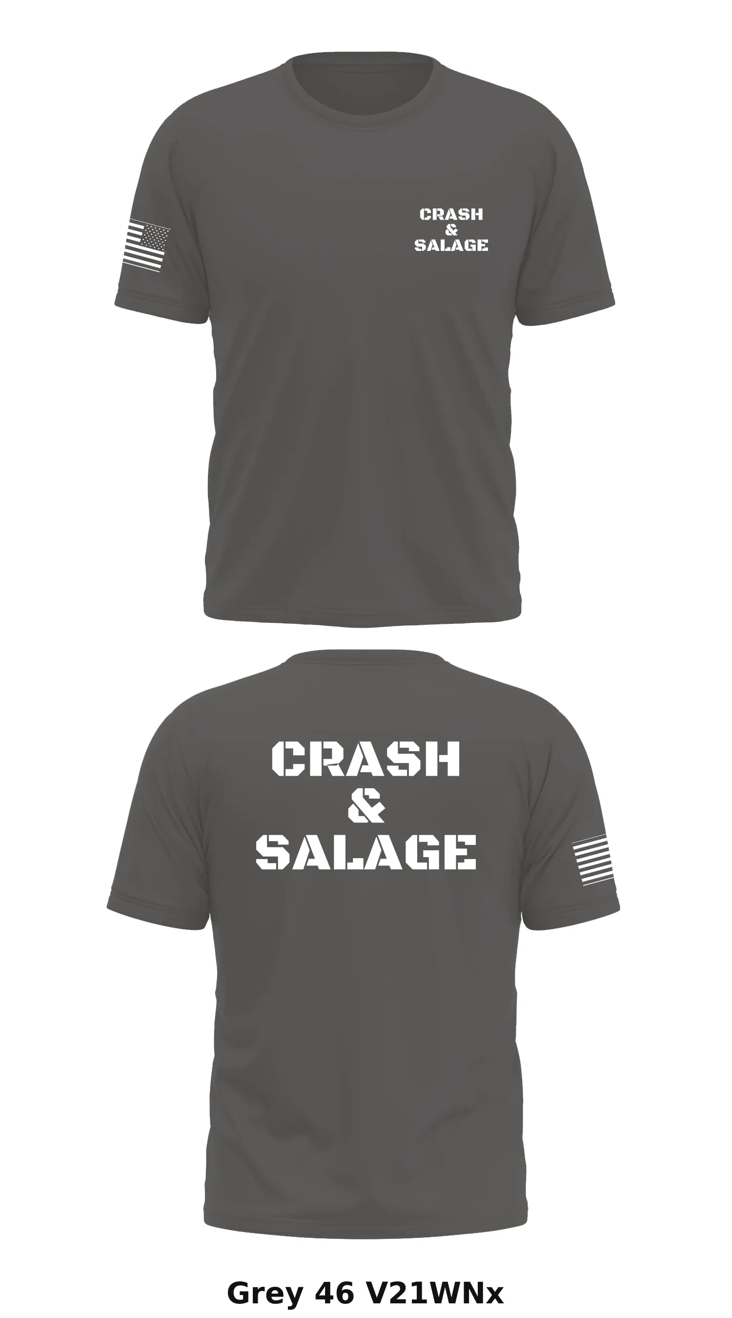 Crash & Salage Store 1 Core Men's SS Performance Tee - V21WNx