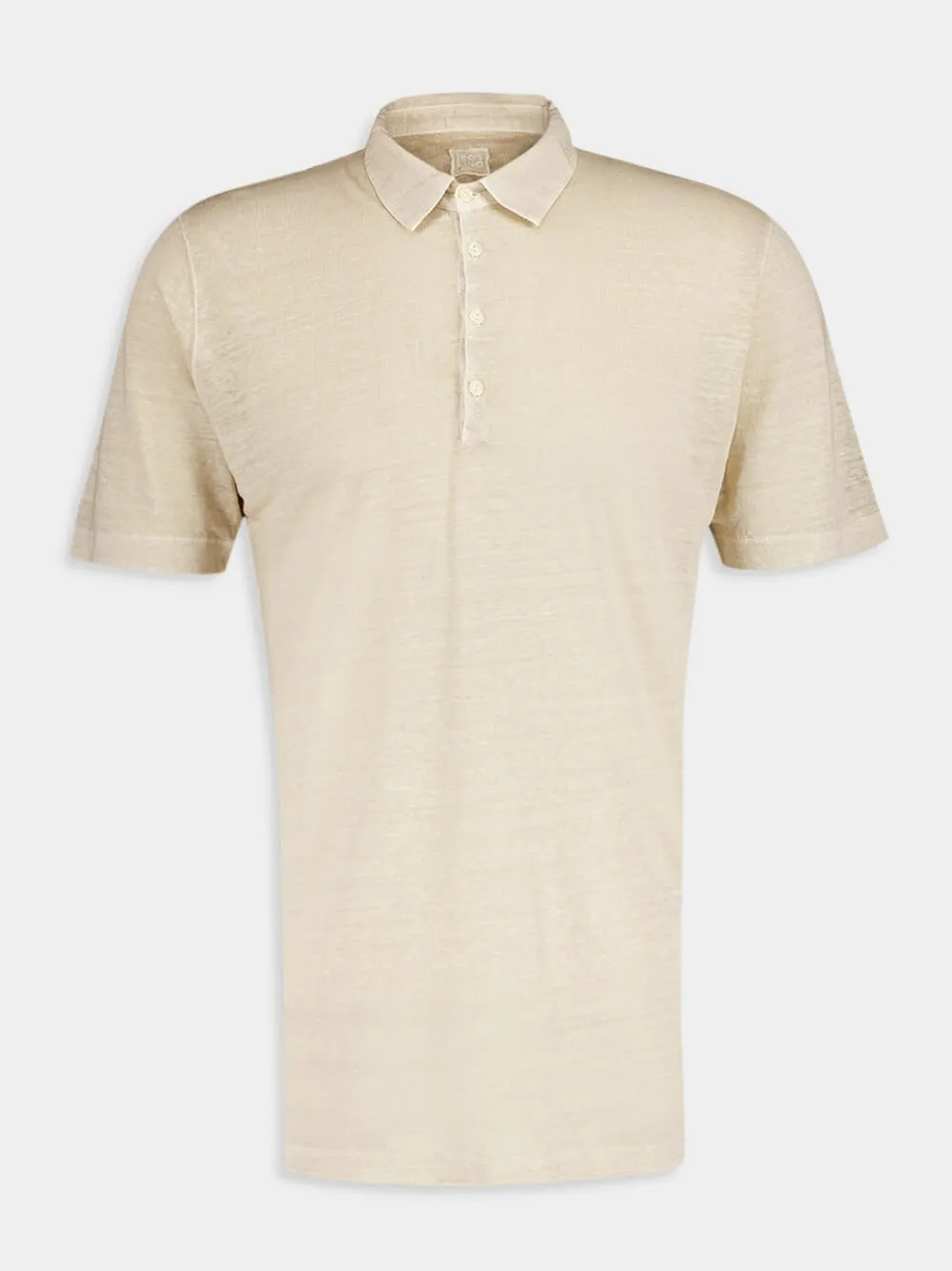 Cream Linen Polo Elegance