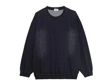 Crew Neck Denim Sweatshirt & Jeans
