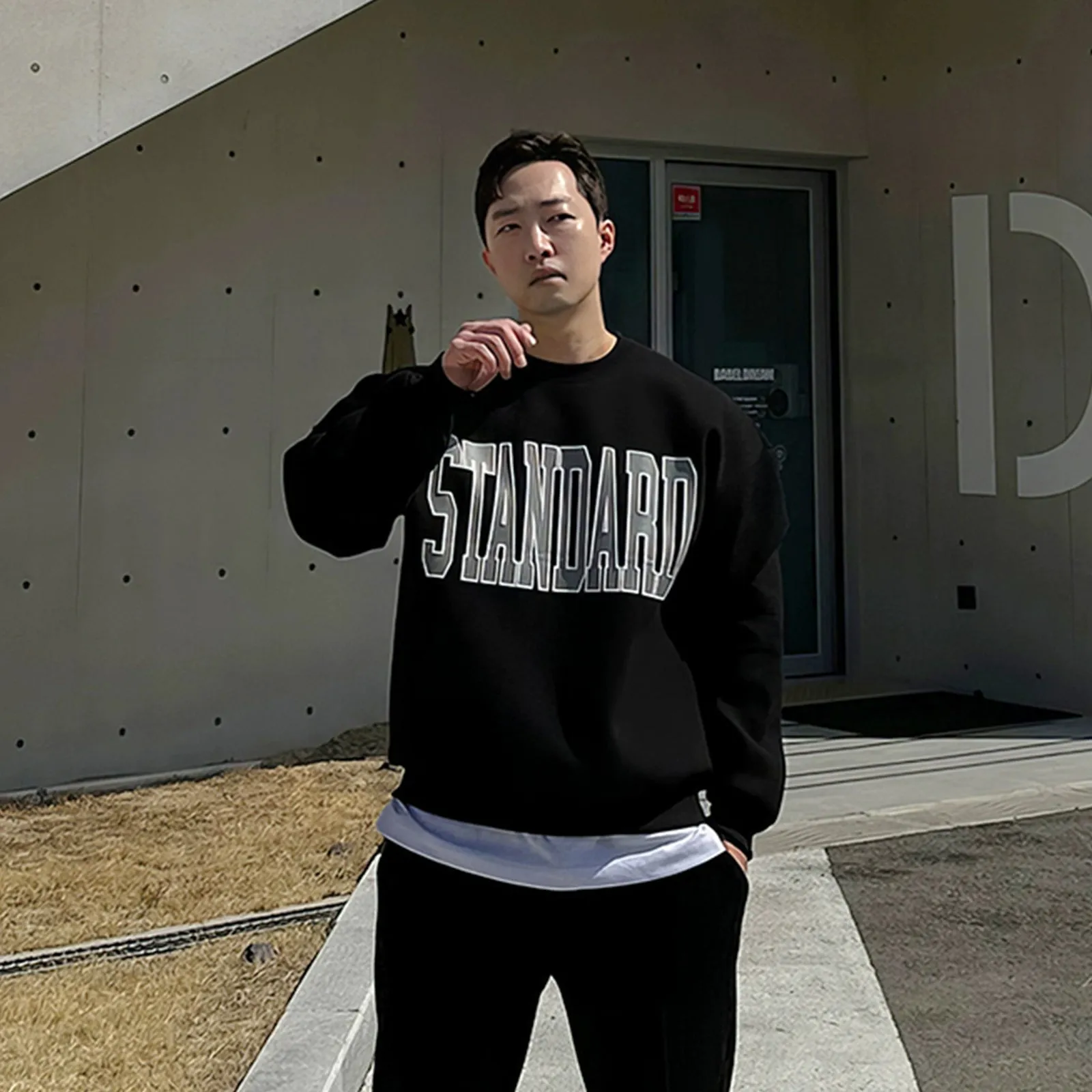 Crew Neck Printed Sweatshirt
