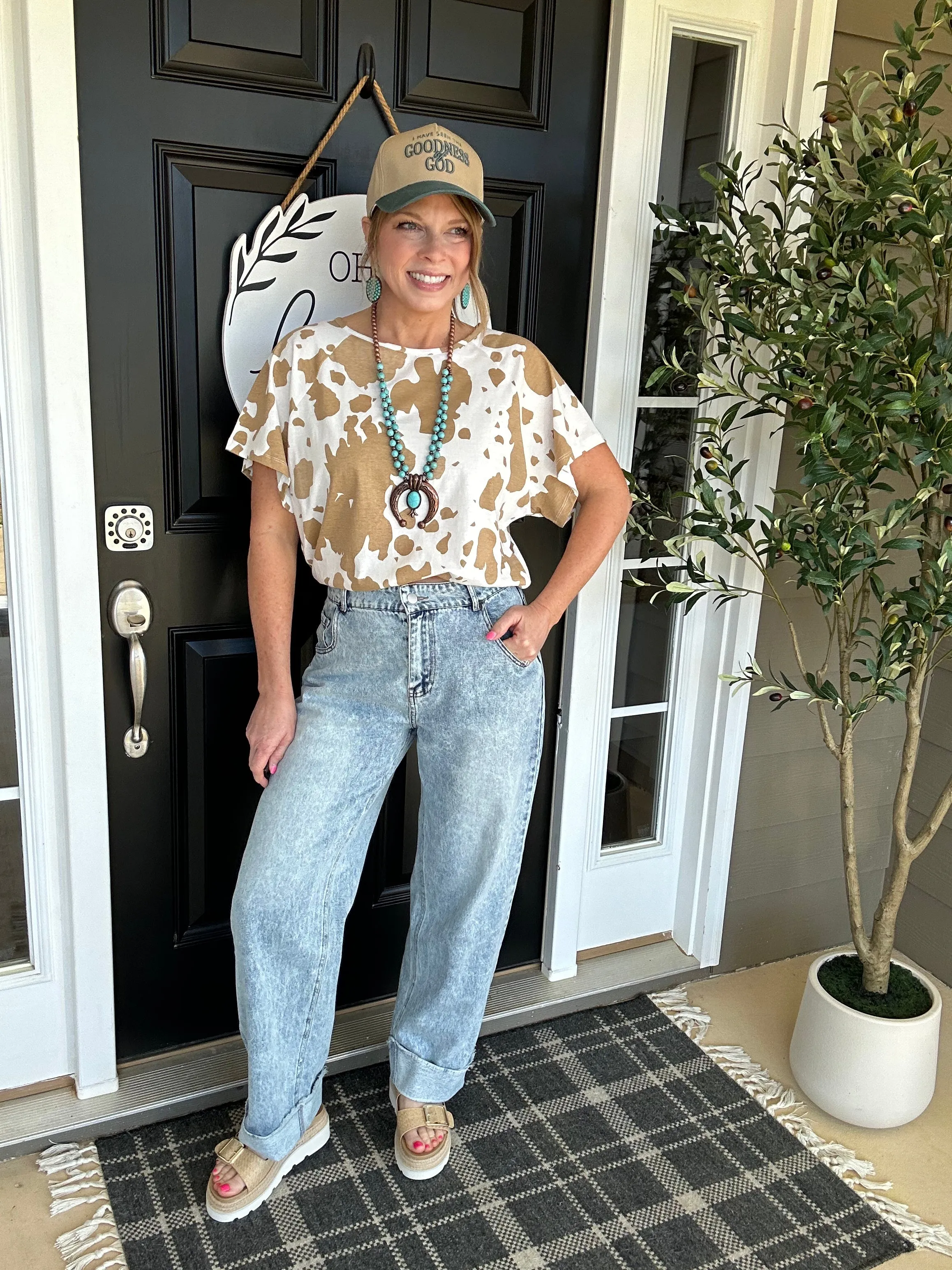Cuffed Barrel Jean | Lt. Denim