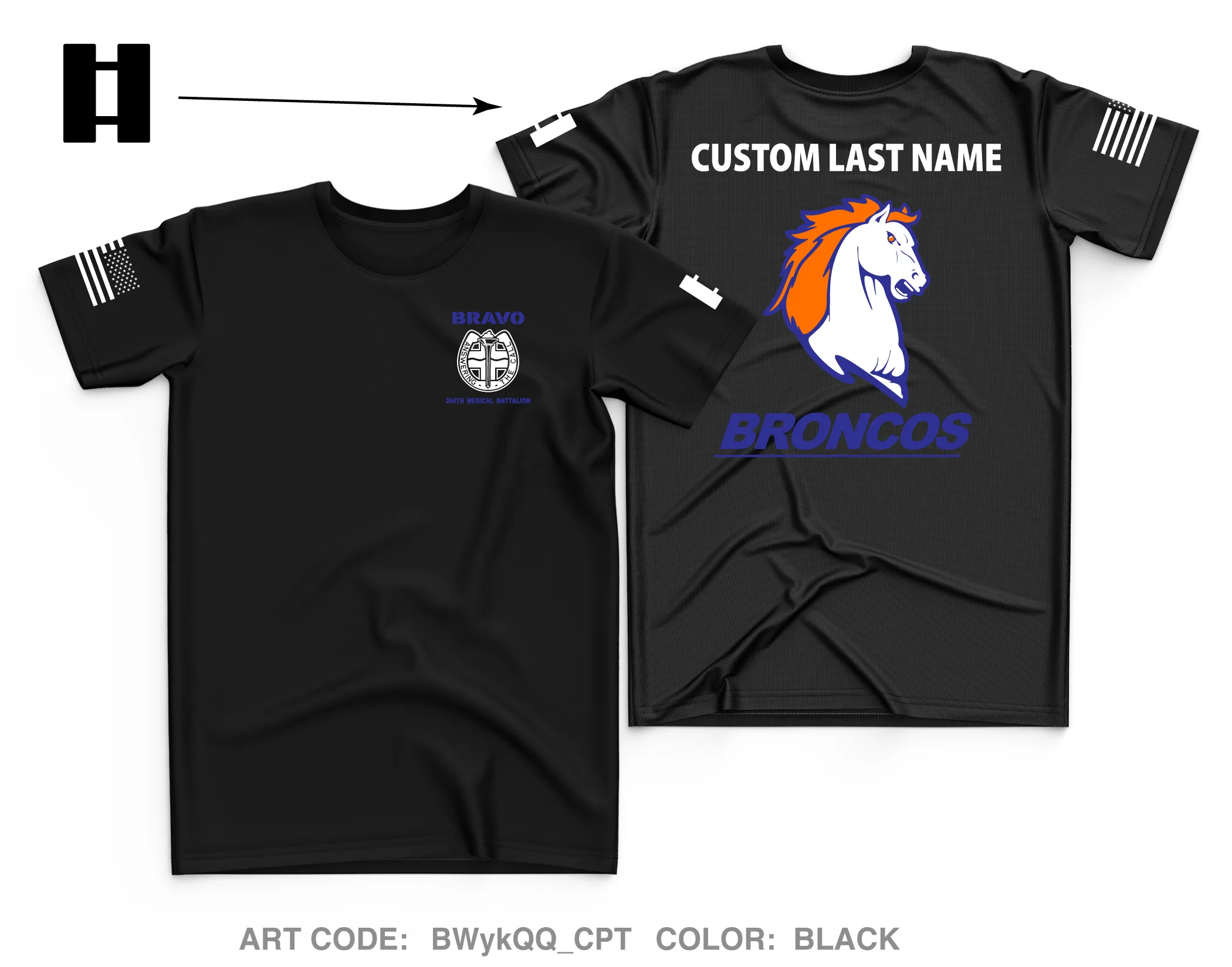CUSTOM B Co 264th MED BN Core Men's SS Performance Tee - BWykQQ_CPT