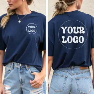Custom Business Logo Shirt, Pocket and Back Personalized Sweatshirt, Custom Brand Logo Shirt, Custom Team Member Shirt, Custom Crew Member