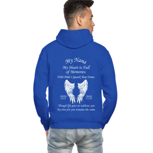 Custom Nana Angel Sunrise: 1/22/37 -- Sunset: 1/17/20 Gildan Heavy Blend Adult Hoodie