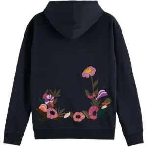 Daisy Artwork Hoodie - Navy