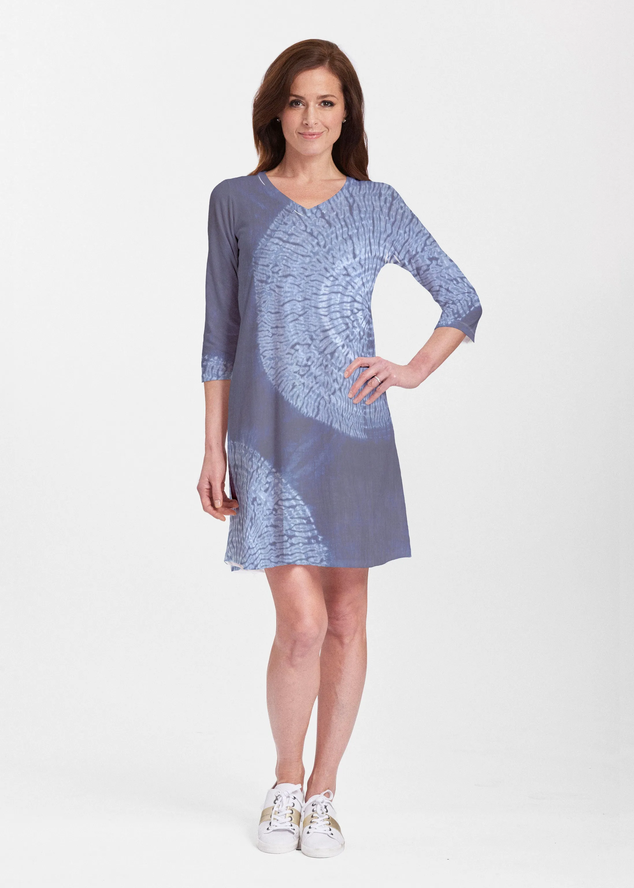 Dandelion Dream (14169) ~ Classic V-neck Swing Dress