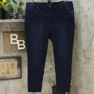 DG2 by Diane Gilman Women's Virtual Stretch Skinny Jeans Indigo 20W