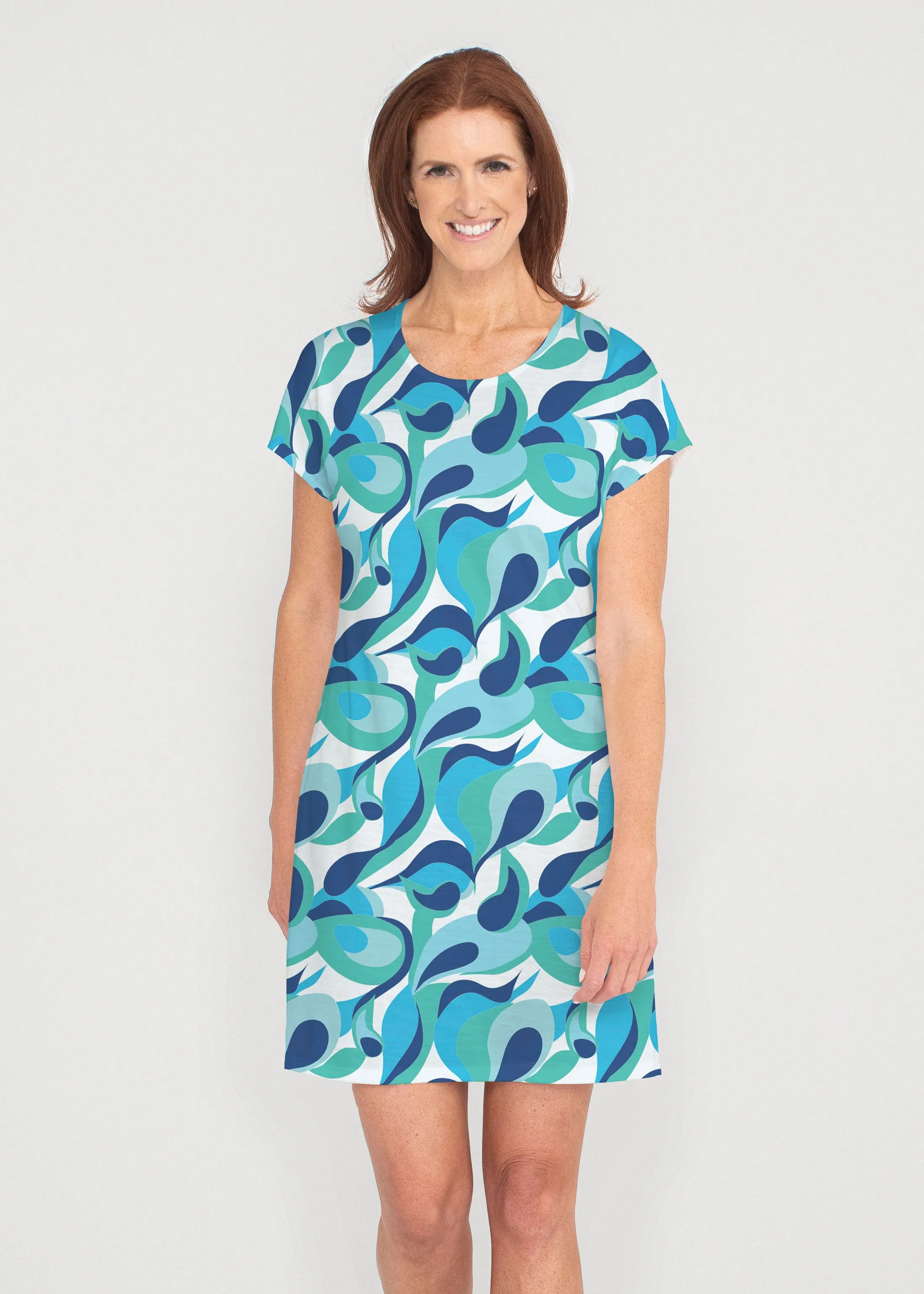 Disco Blue (8067) ~ Lucy Tee Dress