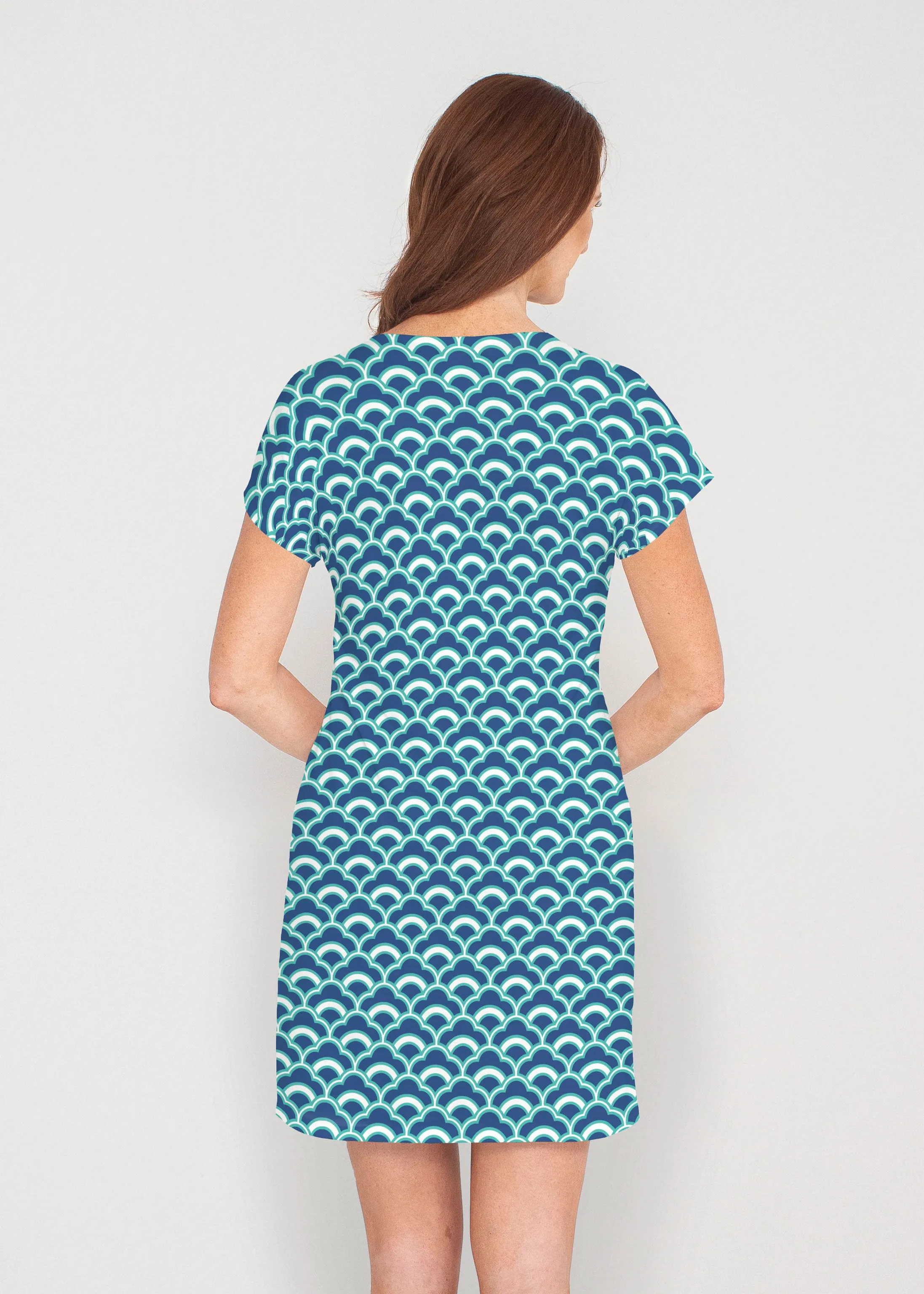 Disco Blue (8067) ~ Lucy Tee Dress