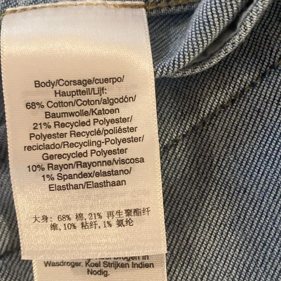 DKNY Jeans Women’s Denim Blue Jean Jacket Blue Brand new with tag large