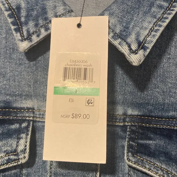 DKNY Jeans Women’s Denim Blue Jean Jacket Blue Brand new with tag large