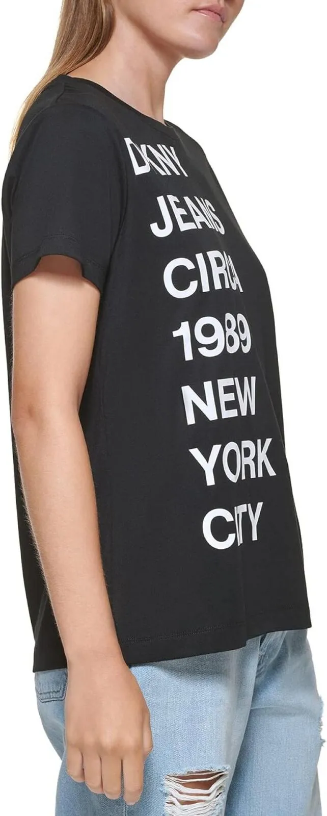DKNY Women's Essential Soft Short Sleeve Top E21FIDNA