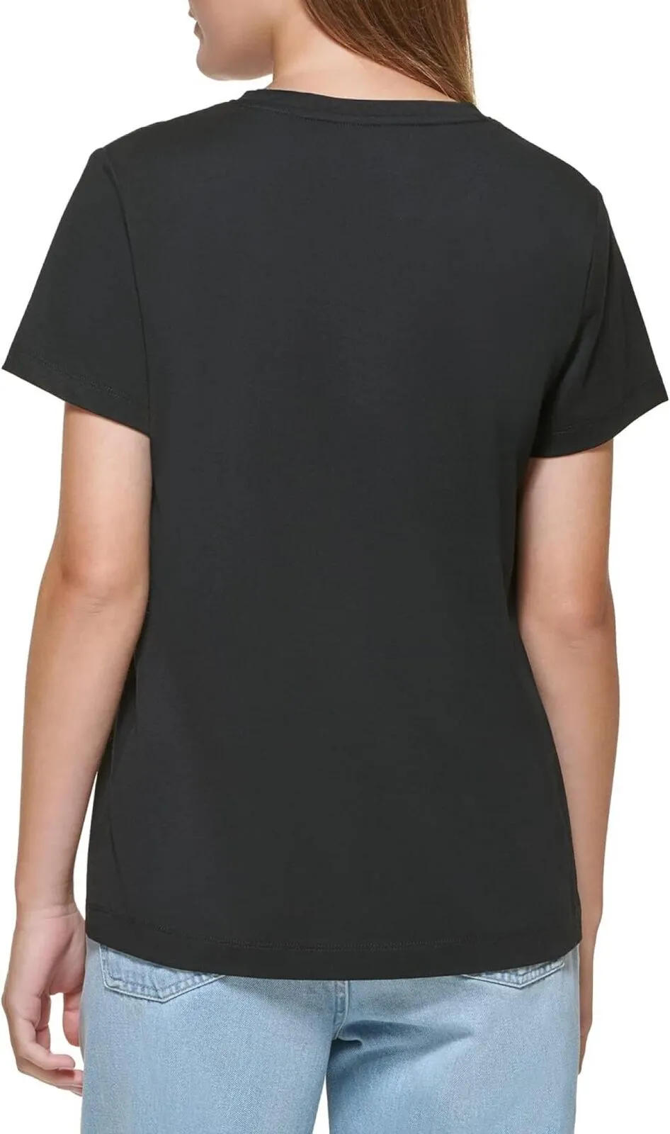 DKNY Women's Essential Soft Short Sleeve Top E21FIDNA