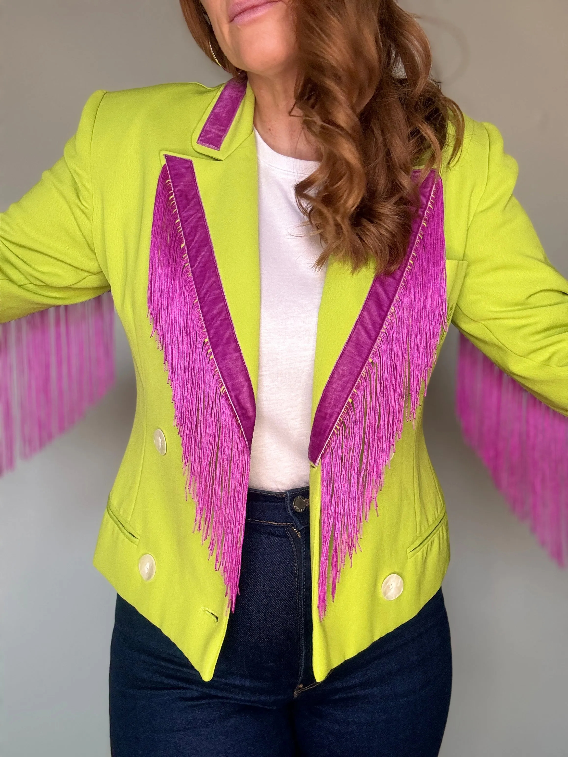 Dolly Blazer in Spiced Lime