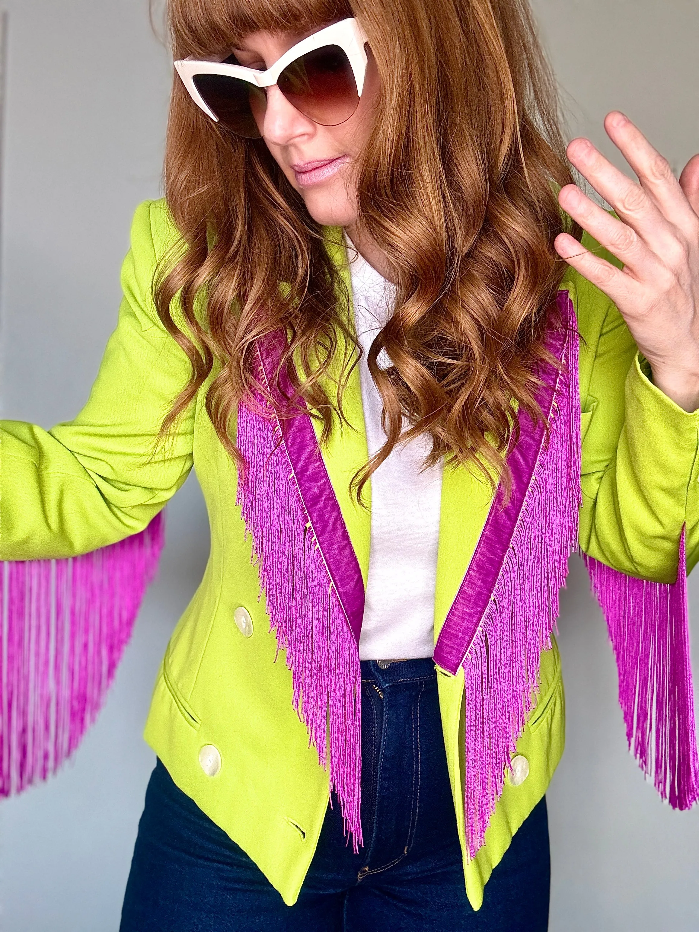 Dolly Blazer in Spiced Lime