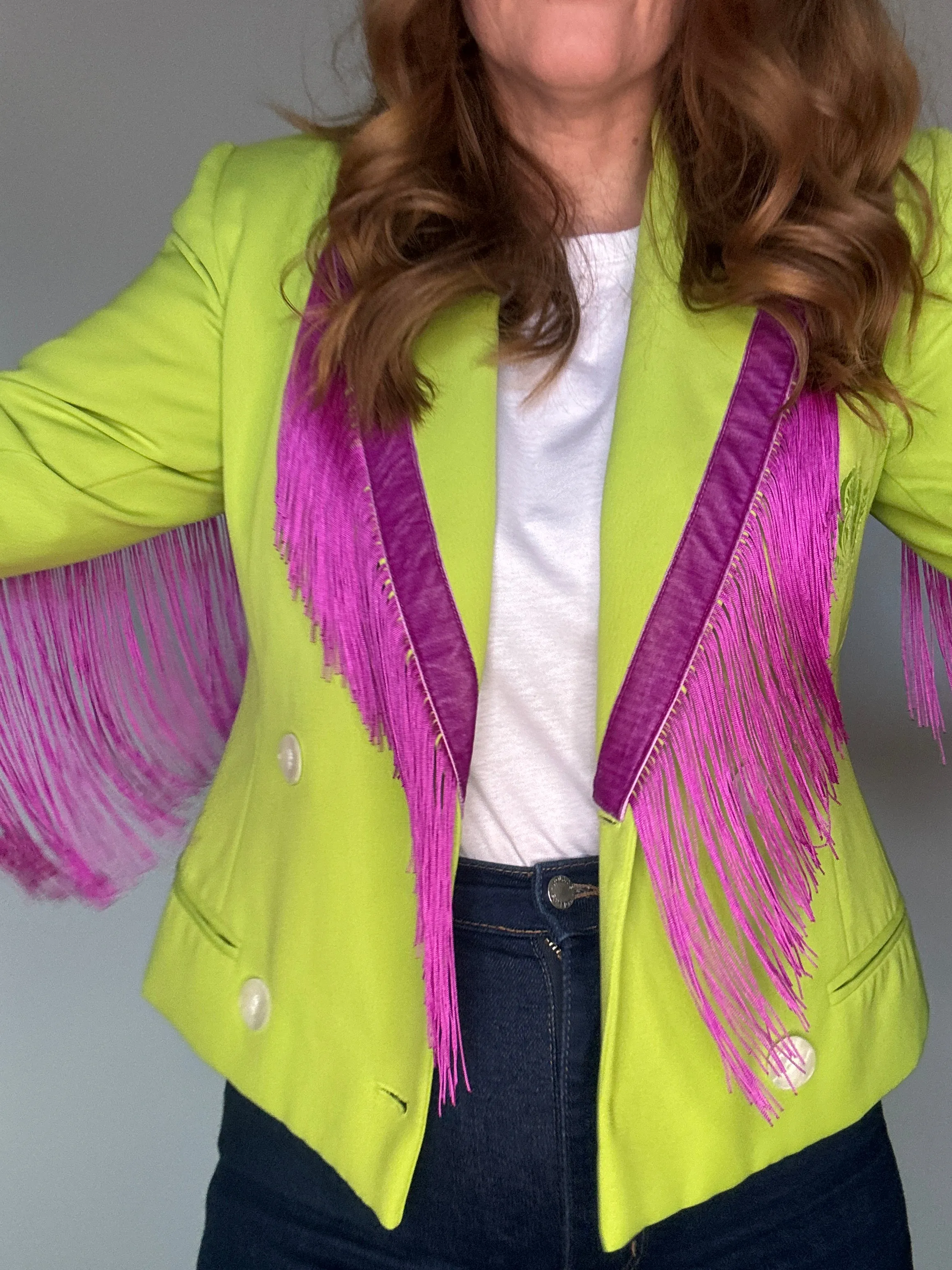 Dolly Blazer in Spiced Lime