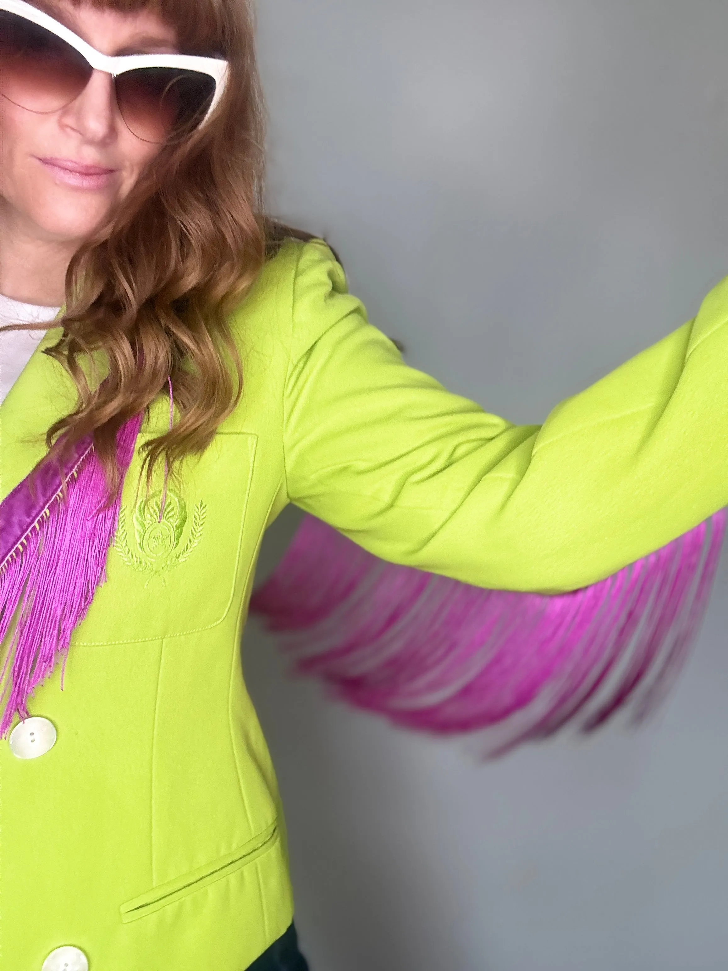 Dolly Blazer in Spiced Lime